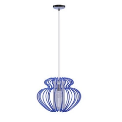 Lampa wisząca Imperia 1x60W E27 450x330  mała niebieska