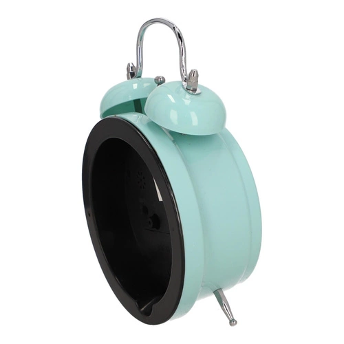 Nowoczesny budzik stojący Caterpillar Intesi niebieski do sypialni lub pokoju dziecięcego