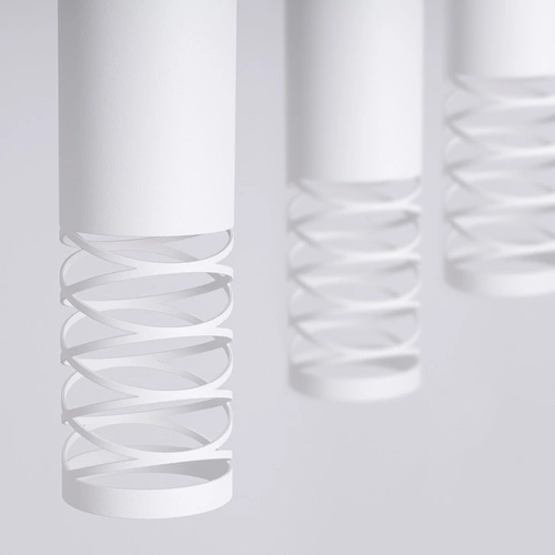 Nowoczesna lampa wisząca LAMI 3L biała metalowa do salonu i kuchni SOLLUX LIGHTING