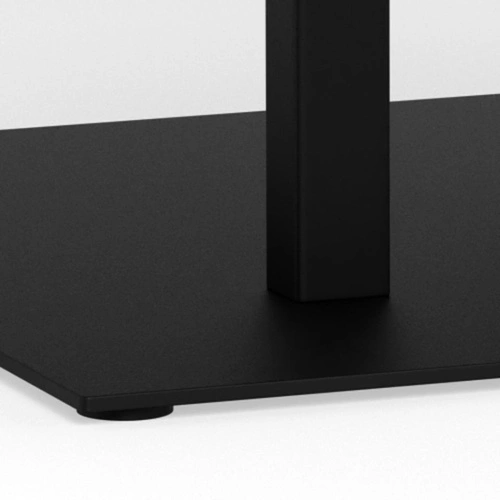 Stolik kawowy Carballo szary prostokątny loftowy z siedziskiem