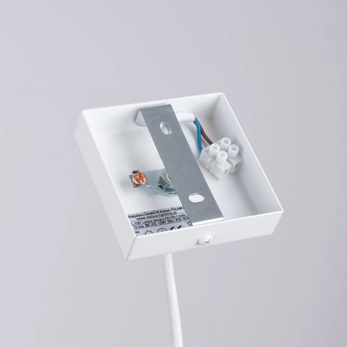 Lampa wisząca PRYSM 1 biała nowoczesna do salonu i kuchni stalowa pojedyncza 120 cm