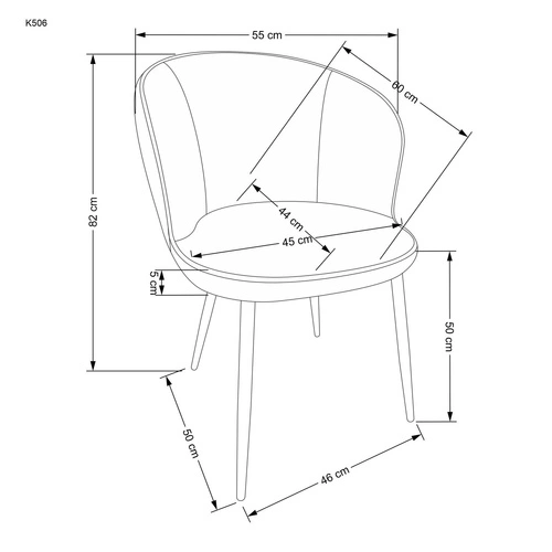 Krzesło do jadalni Sarah arm Intesi czarne tapicerowane welur z podłokietnikami nowoczesne