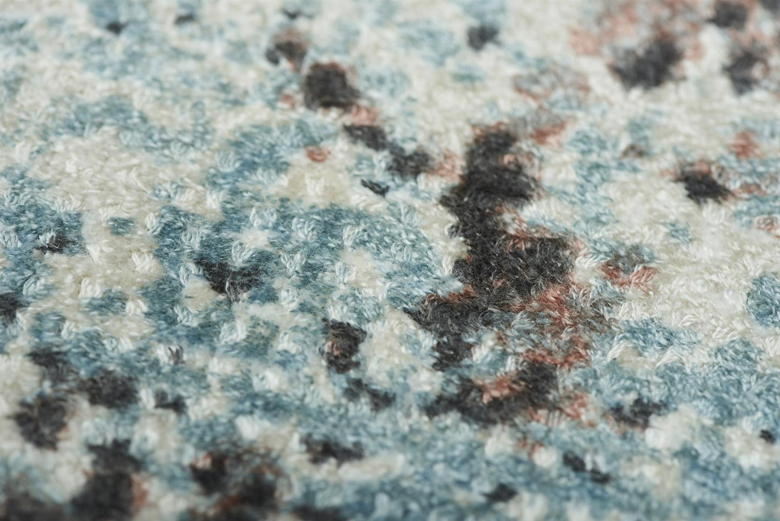 Dywan nowoczesny z wiskozy do salonu Sintra Teal Peach 200x300cm Carpet Decor