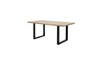 Stół do jadalni FAMEG ST-2118 dąb naturalny 180 cm loft czarne nogi