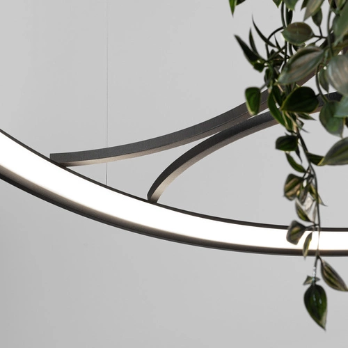 Żyrandol LED RIO BIO 110 czarny nowoczesny do salonu i jadalni aluminium Thoro