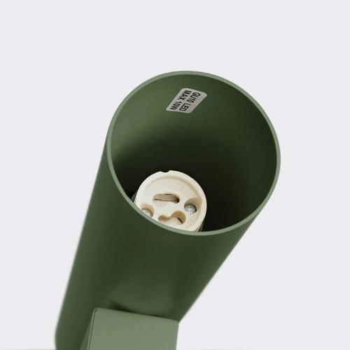 Kinkiet ścienny Lagos 2 loftowy zielony oliwkowy stalowy do salonu i sypialni SOLLUX LIGHTING