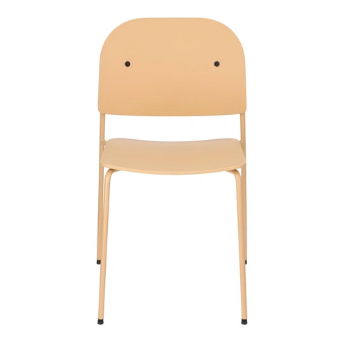 Krzesło Ravio piaskowe z tworzywa do jadalni i kuchni nowoczesne