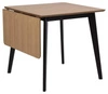 Stół rozkładany do jadalni Roxby nowoczesny naturalny/czarny 120 cm Actona