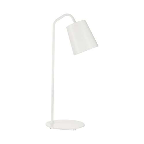 Lampa stołowa ZEN T biała metalowa nowoczesna lampka nocna do sypialni 56 cm Step into Design