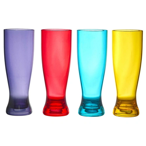 Szklanka do piwa Intesi Sky z polistyrenu niebieska 720 ml do ogrodu i pikniku