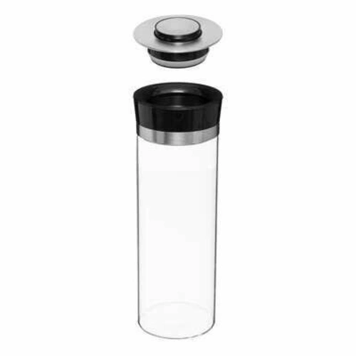 Pojemnik szkło/ stal nierdzewna z pokrywką push 1,7L