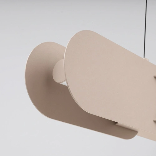 Lampa wisząca CHAIN 91 LED taupe nowoczesna nad stół do jadalni