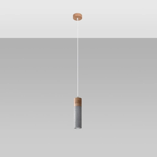 Lampa wisząca ZANE 1 szara