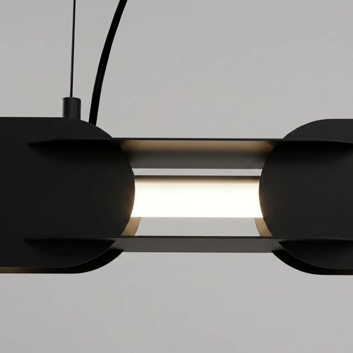 Lampa wisząca LED CHAIN 91 czarna nowoczesna nad wyspę