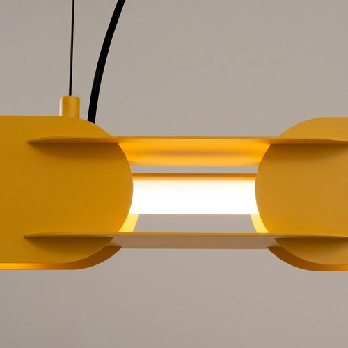 Lampa wisząca CHAIN 158 LED żółta nowoczesna nad wyspę