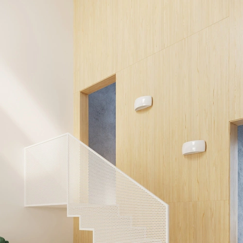 Kinkiet ścienny Pontius nowoczesny biały połysk ceramika do salonu sypialni lub łazienki