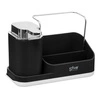5five simply smart Sink Caddy czarny dozownik na płyn do naczyń i organizer do kuchni