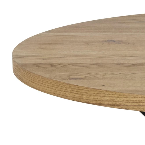 Okrągły stół do jadalni Heaven 120 cm czarny dąb artisan nowoczesny Actona