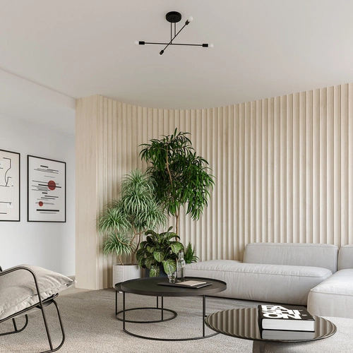 Kinkiet ścienny NORAH czarny nowoczesny metalowy do salonu i sypialni SOLLUX LIGHTING