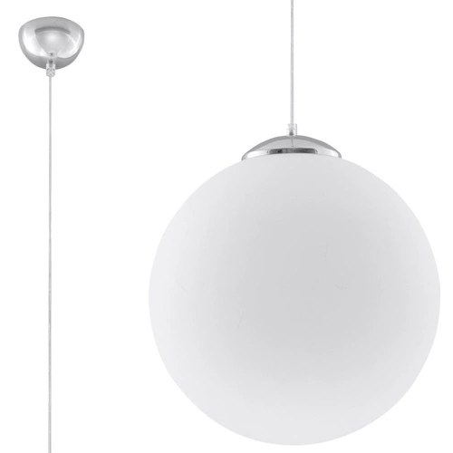 Lampa wisząca kula UGO 30 chrom nowoczesna szklana do salonu kuchni jadalni 