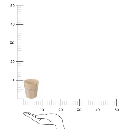 Kubek ceramiczny Roma 300 ml biały nowoczesny do kawy i herbaty z kamionki 5five