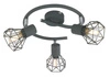 Lampa sufitowa Verve spirala 3x40W E14  matowy szary