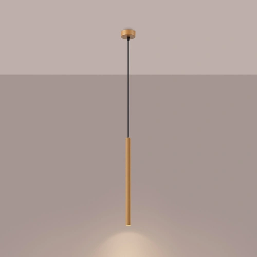 Nowoczesna złota lampa wisząca ARCHE 1 regulowana do salonu, sypialni lub jadalni