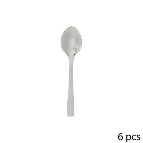 Zestaw 6 srebrnych łyżeczek deserowych Nevis 5five simply smart stal nierdzewna do zmywarki