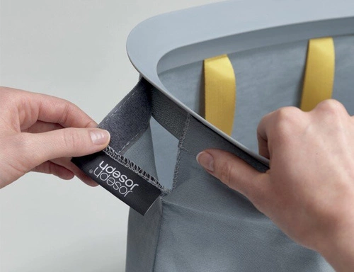 Joseph Joseph Tota nowoczesny kosz na pranie 60l dwukomorowy do łazienki szary