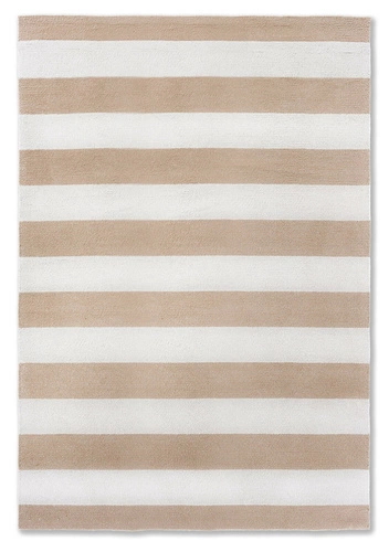 Dywan zewnętrzny Lille 140x200 nowoczesny geometryczny łatwoczyszczący na taras beżowy Laura Ashley