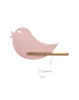 Kinkiet ścienny LED Bird różowy klasyczny do pokoju dziecięcego drewniany 5W 4000K CANDELLUX