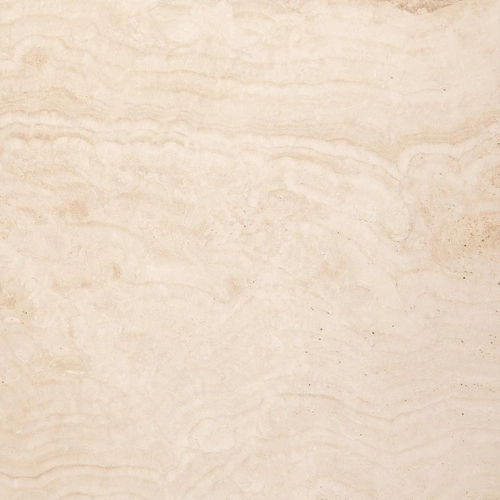 Stolik kawowy Prunus okrągły 55 cm trawertyn beżowy nowoczesny loftowy do salonu Actona