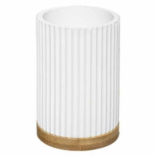 Zestaw akcesoriów łazienkowych Modern biały z mydelniczką do łazienki nowoczesną