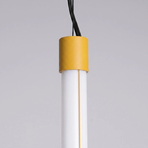 Lampa wisząca TRANG 75 żółta LED pojedyncza nad wyspę do kuchni