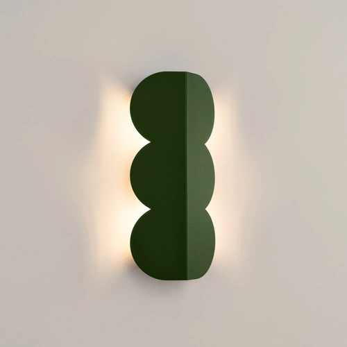 Kinkiet ścienny BISCUIT zielony oliwkowy nowoczesny do salonu i sypialni