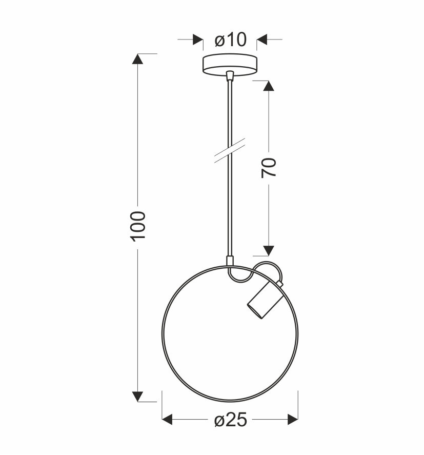 Lampa Wisząca Nexo czarny