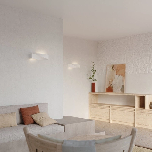 Kinkiet ścienny Sigma biały nowoczesny ceramiczny Sollux Lighting do salonu i sypialni 42 cm