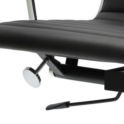 Fotel biurowy ergonomiczny CH1171 PREMIUM skórzany obrotowy czarny inspirowany EA117