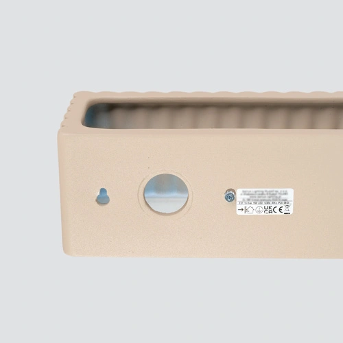 Kinkiet ścienny RIGATA taupe nowoczesny ceramiczny do salonu