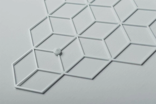 Wieszak ścienny Stiga S biały nowoczesny metalowy do przedpokoju i garderoby POLYHEDRA