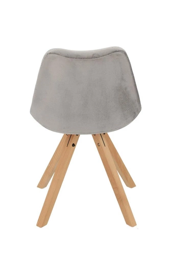 Krzesło Norden Star Square Velvet szare