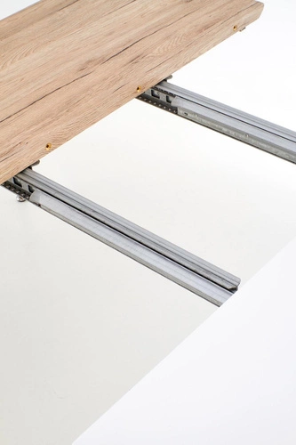 Stół rozkładany do jadalni Rebi skandynawski biały dąb san 160-200 cm Intesi
