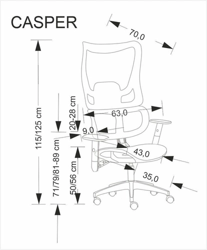 Ergonomiczny fotel biurowy Percas czarny siatkowy obrotowy z regulacją Intesi do biura