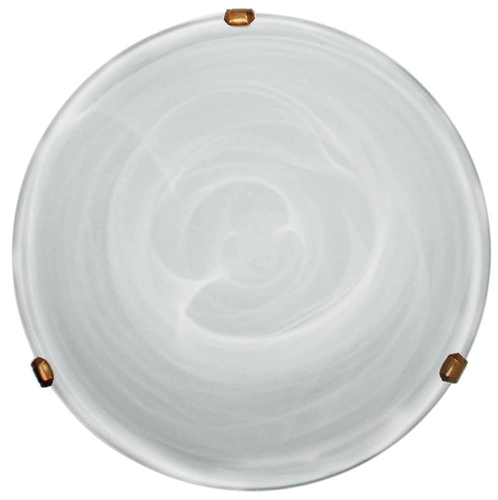 Plafon sufitowy Duna 40 cm biały szklany nowoczesny okrągły do salonu i kuchni CANDELLUX