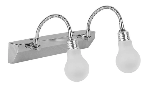 Kinkiet ścienny LED Acrylic biały nowoczesny podwójny regulowany nad lustro do łazienki CANDELLUX