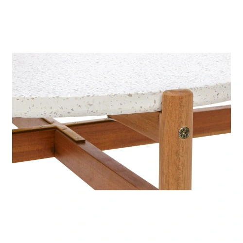 Stolik kawowy Terracina House Nordic okrągły terrazzo 84,5 cm salon