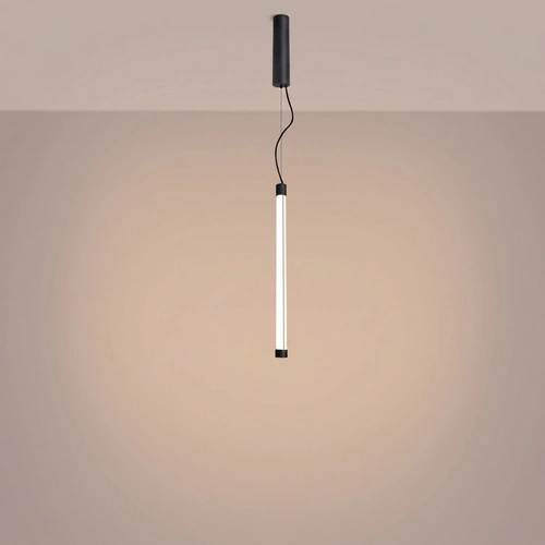 Lampa wisząca TRANG 50 czarna LED regulowana nad wyspę
