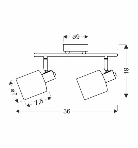 Lampa sufitowa Agra nowoczesna 2-punktowa do salonu z bursztynowym kloszem