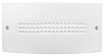 Plafon sufitowy Fuzo biały kwadratowy szklany z kryształkami do przedpokoju 40 cm CANDELLUX