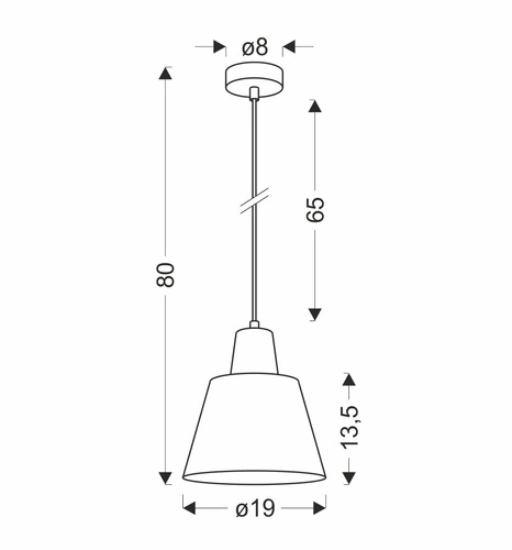 Lampa wisząca Faro zielona nowoczesna metalowa do jadalni nad stół Ledea 90 cm